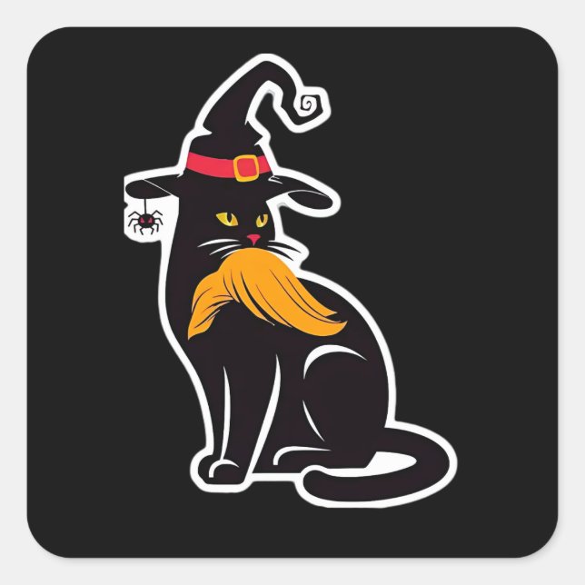 Adesivo Quadrado Cat Ladies Kamala Harris 2024 (Frente)