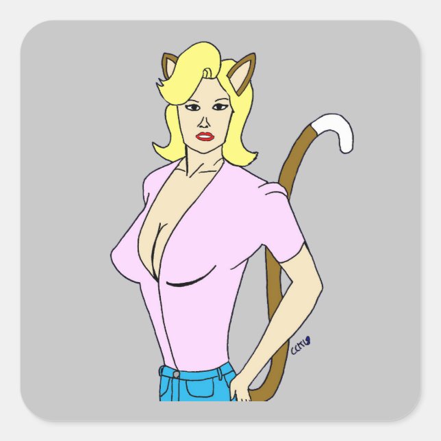 Adesivo Quadrado catadora (Frente)