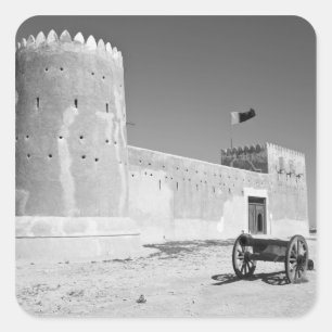 Adesivo Quadrado Catar, Al Zubarah. Forte de Al-Zubarah (c.1938) ag