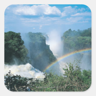 Adesivo Quadrado Cataratas Vitória, Zimbabwe