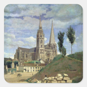 Adesivo Quadrado Catedral de Chartres, 1830