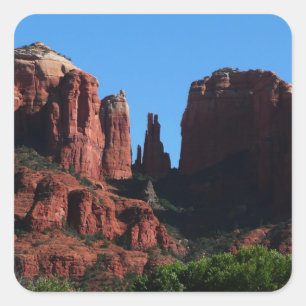 Adesivo Quadrado Catedral Rock em Sedona Monumento de Arizona