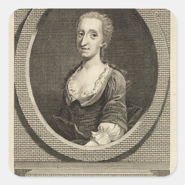Adesivo Quadrado Catharine Cockburn (Frente)