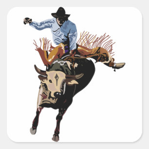 Adesivo Quadrado Cavaleiro de Bull