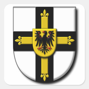 Adesivo Quadrado Cavaleiros Teutonic