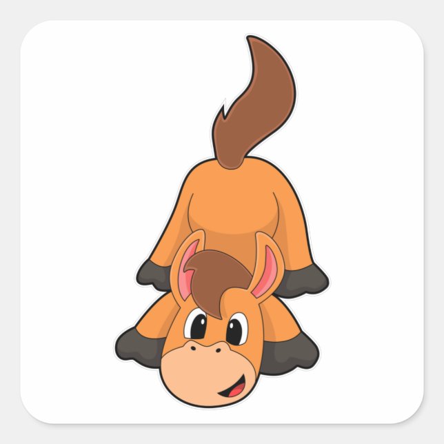 Adesivo Quadrado Cavalo de Brincar (Frente)