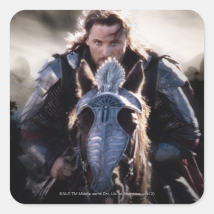 Adesivo Quadrado Cavalo de equitação de Aragorn