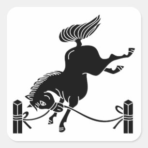 Adesivo Quadrado Cavalo Soma amarrado