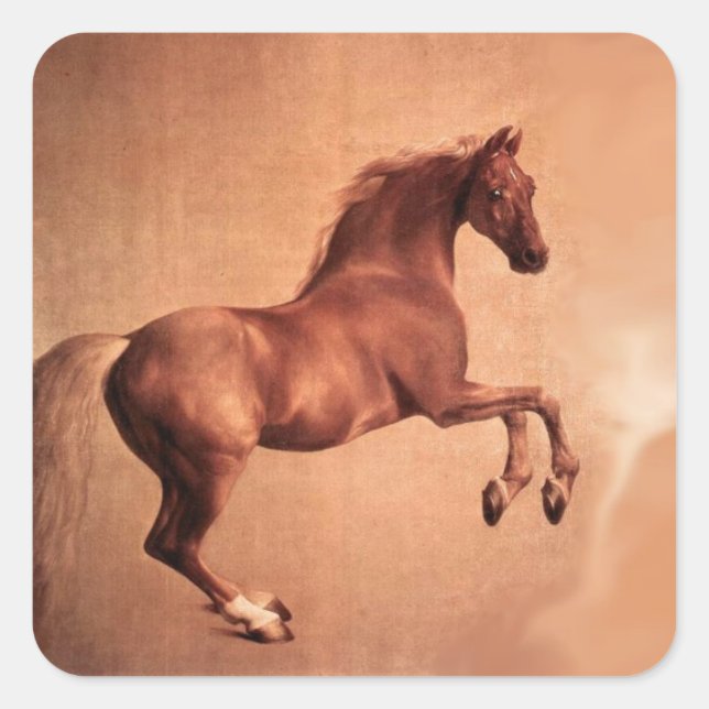 ADESIVO QUADRADO CAVALO VERMELHO (Frente)