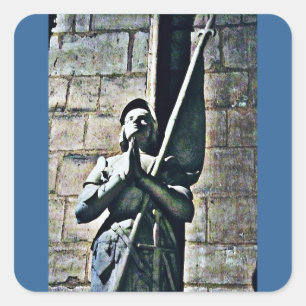 Adesivo Quadrado CB da estátua de Notre Dame