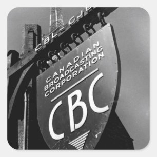 Adesivo Quadrado CBC Jarvis Street Sign (1940)