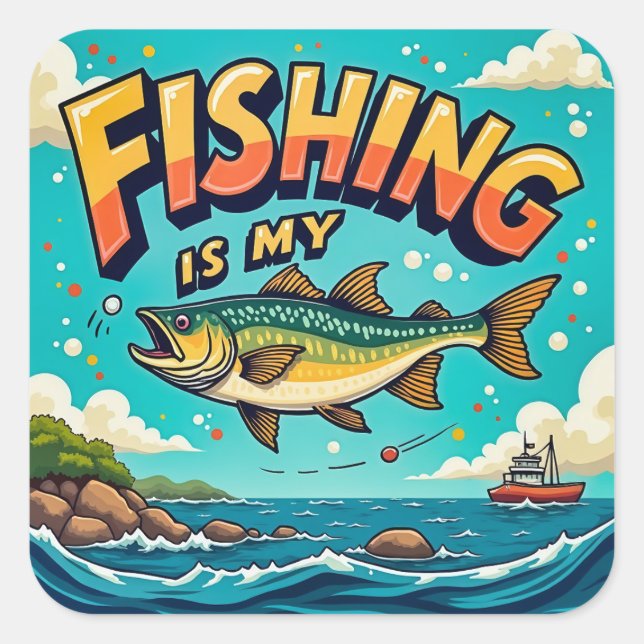 Adesivo Quadrado Celebração da Natureza e do Lazer (Frente)