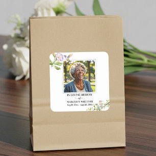 Adesivo Quadrado Celebração Da Vida Beija-flores Floral