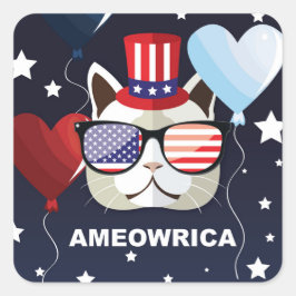 Adesivo Quadrado Celebração Patriótica