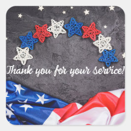 Adesivo Quadrado Celebração Patriótica