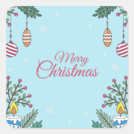 Adesivo Quadrado Celebrate with Us 