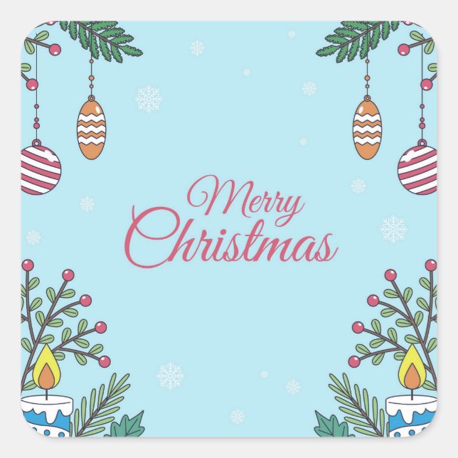 Adesivo Quadrado Celebrate with Us  (Frente)