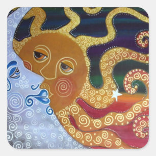 Adesivo Quadrado Celestial