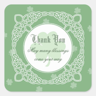 Adesivo Quadrado Celtic Mist Square Obrigado Stickers