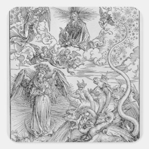 Adesivo Quadrado Cena apocalíptica