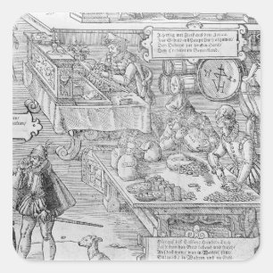 Adesivo Quadrado Cena Bancária