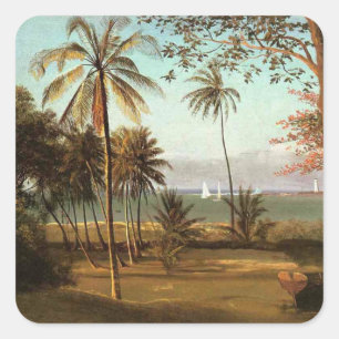 Adesivo Quadrado Cena da Flórida por Albert Bierstadt