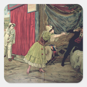 Adesivo Quadrado Cena da ópera 'Pagliacci