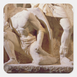 Adesivo Quadrado Cena de batalha, c.169