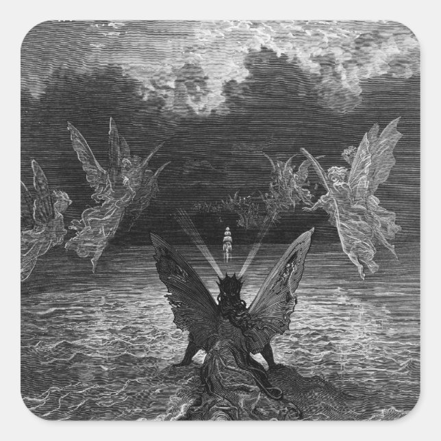 Adesivo Quadrado Cena de "O Rimo do Mariner Antigo" 2 (Frente)