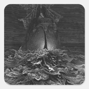 Adesivo Quadrado Cena de "O Rimo do Mariner Antigo" 2