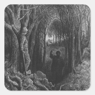 Adesivo Quadrado Cena de "O Rimo do Mariner Antigo" 2