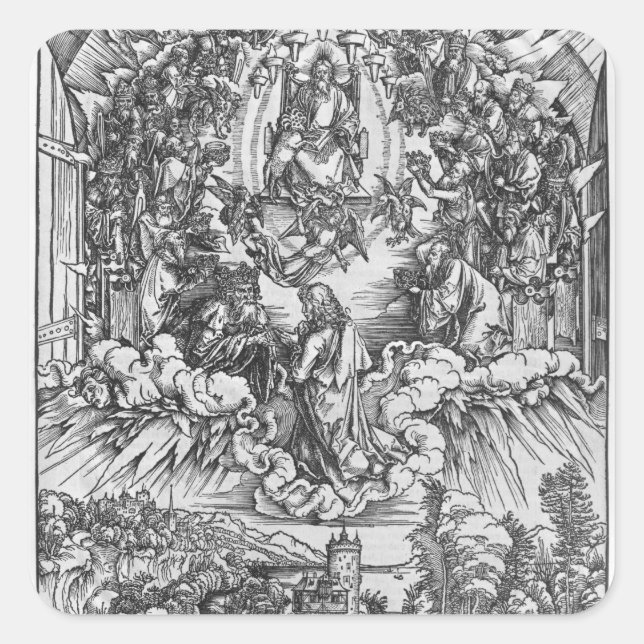 Adesivo Quadrado Cena do Apocalipse (Frente)