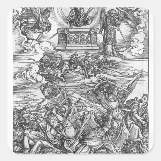 Adesivo Quadrado Cena do Apocalipse (Frente)