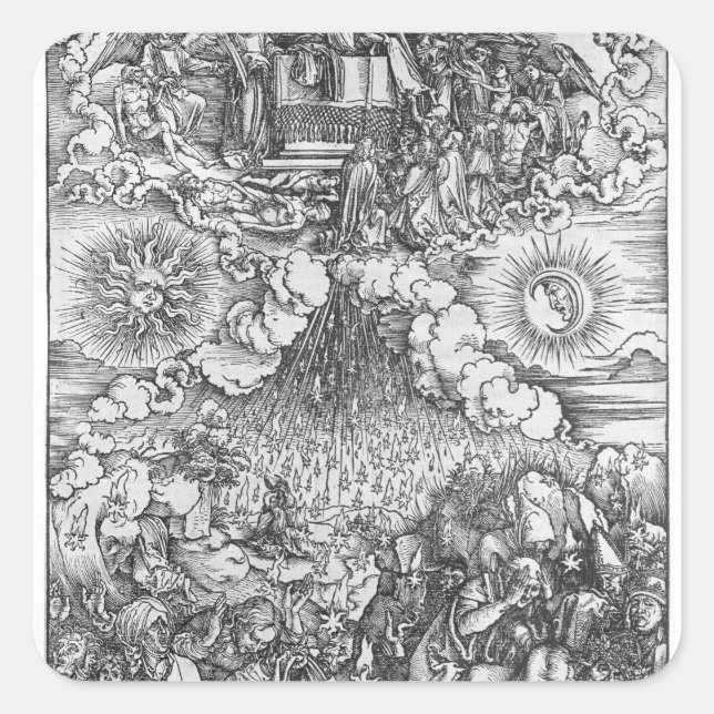 Adesivo Quadrado Cena do Apocalipse (Frente)