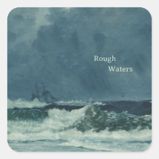 Adesivo Quadrado Cena do Mar Náutico