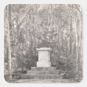 Adesivo Quadrado Cenotaph ao senhor Joshua Reynolds em Coleorton