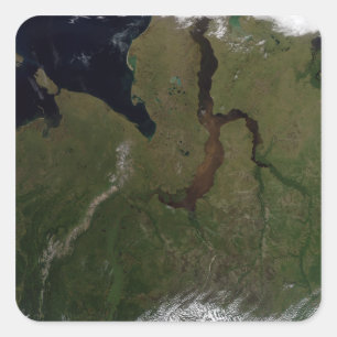 Adesivo Quadrado Centro-Rússia do Norte