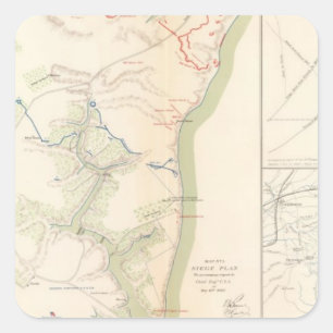 Adesivo Quadrado Cerco de Yorktown