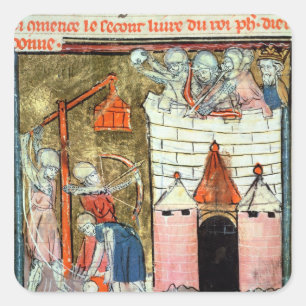 Adesivo Quadrado Cerco do Chateau de Chinon