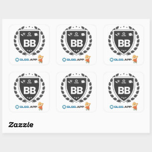 Adesivo Quadrado Certificado Black Belt - GLSS.app