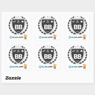 Adesivo Quadrado Certificado Black Belt - GLSS.app