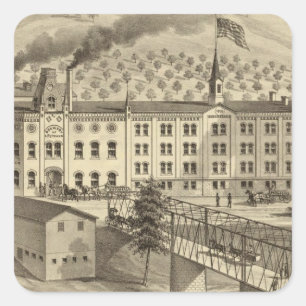 Adesivo Quadrado Cervejaria e casa do malte de um Reymann