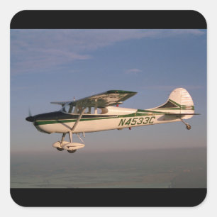 Adesivo Quadrado Cessna 170, 1953, Sonoma, CA_Classic Aviation