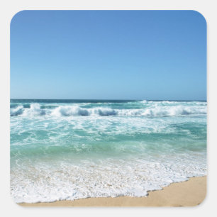 Adesivo Quadrado Céu azul e mar 18