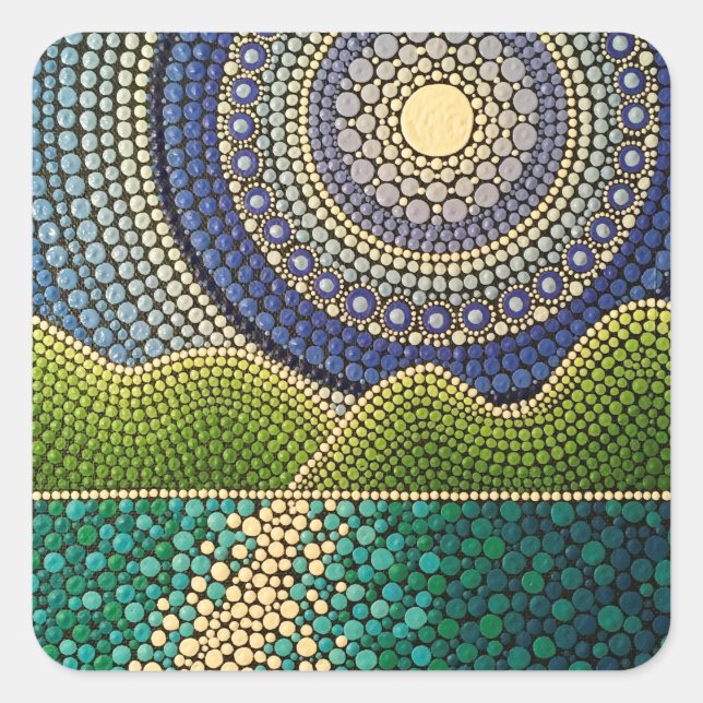 Adesivo Quadrado Céu Majestoso (Frente)