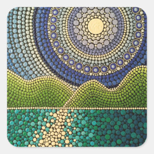 Adesivo Quadrado Céu Majestoso