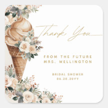 Chá de Bebê Floral Boho com Sorvete