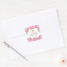 Chá de Bebê Floral Rosa Elegante Vitoriano