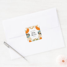 Chá de Bebê Geométrico Colorido Moderno de Cogumel