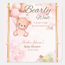 Chá de Bebê Menina Urso